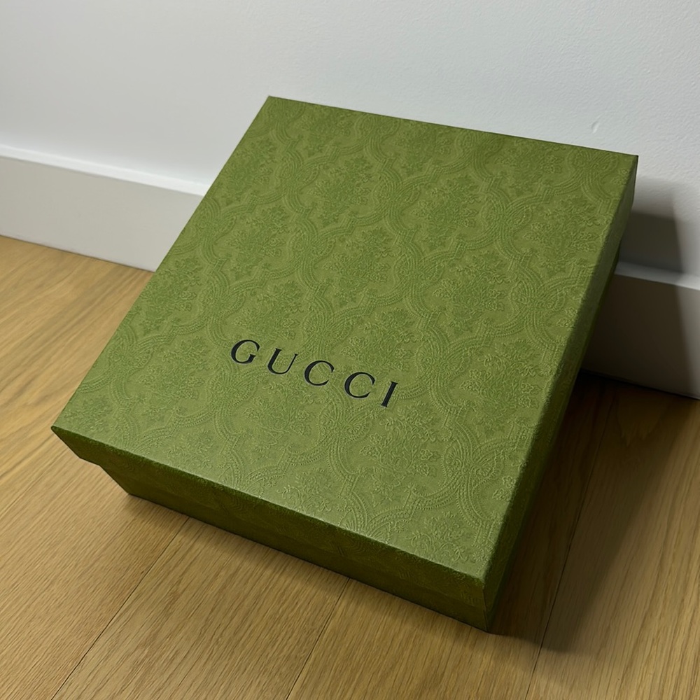 Empty Gucci Shoe Box